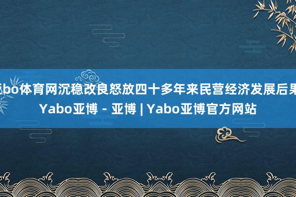 亚bo体育网沉稳改良怒放四十多年来民营经济发展后果-Yabo亚博 - 亚博 | Yabo亚博官方网站