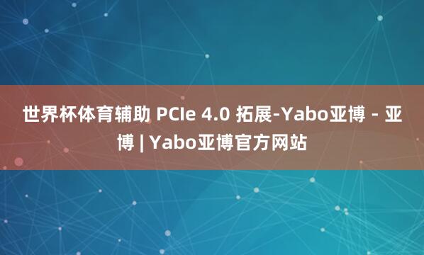世界杯体育辅助 PCIe 4.0 拓展-Yabo亚博 - 亚博 | Yabo亚博官方网站